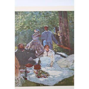 Claude Monet Print The Picnic Vintage 93891